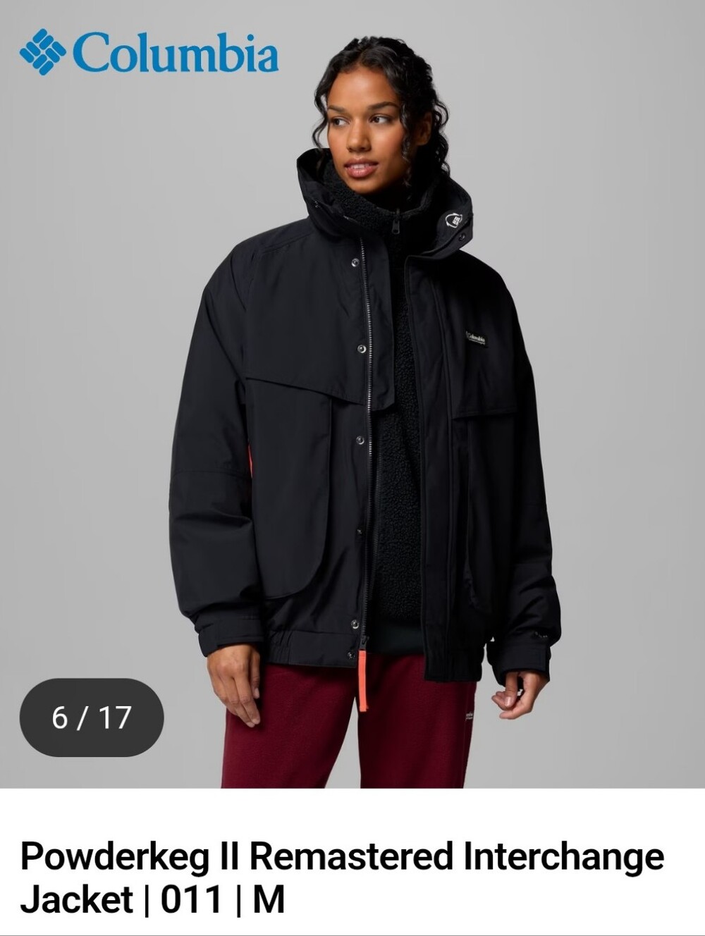 Colombia Powderkeg II Remastered Interchange 3 in 1 Jacket